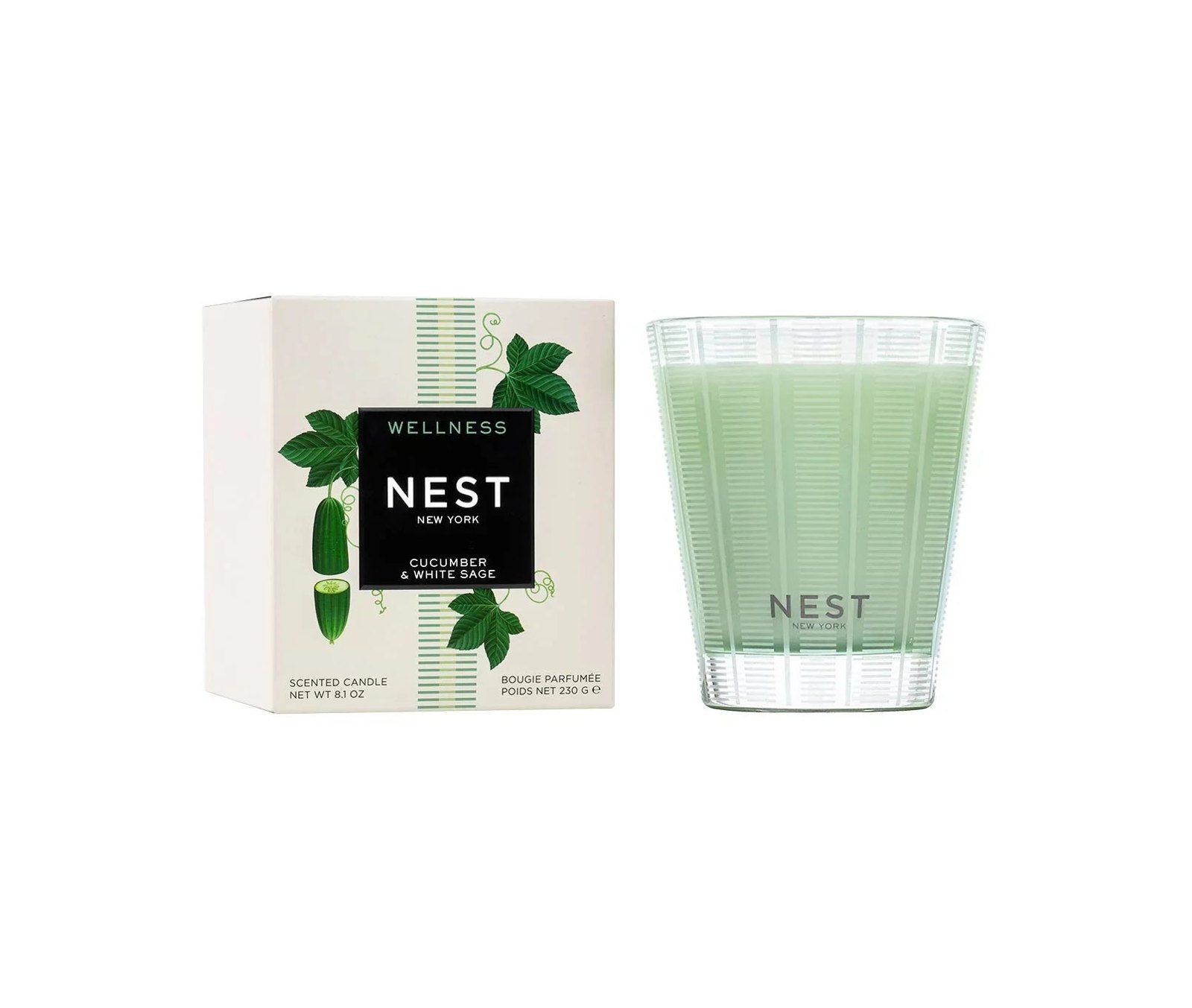 Classic Candle 8.1 oz - Cucumber & White Sage