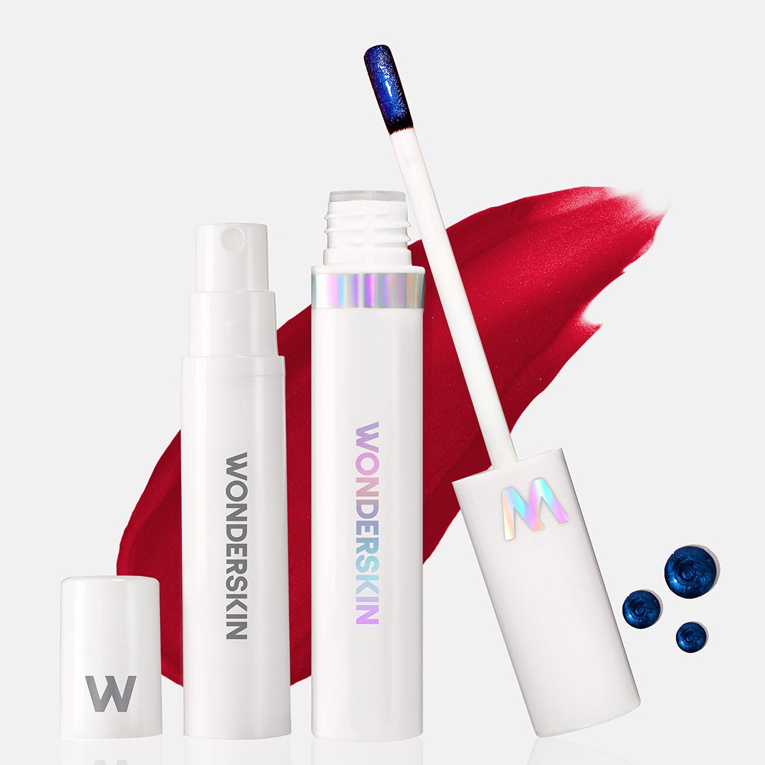 WONDER BLADING Peel & Reveal Lip Color Kit | Divine (burgundy red) - #WBLK-DVEUS