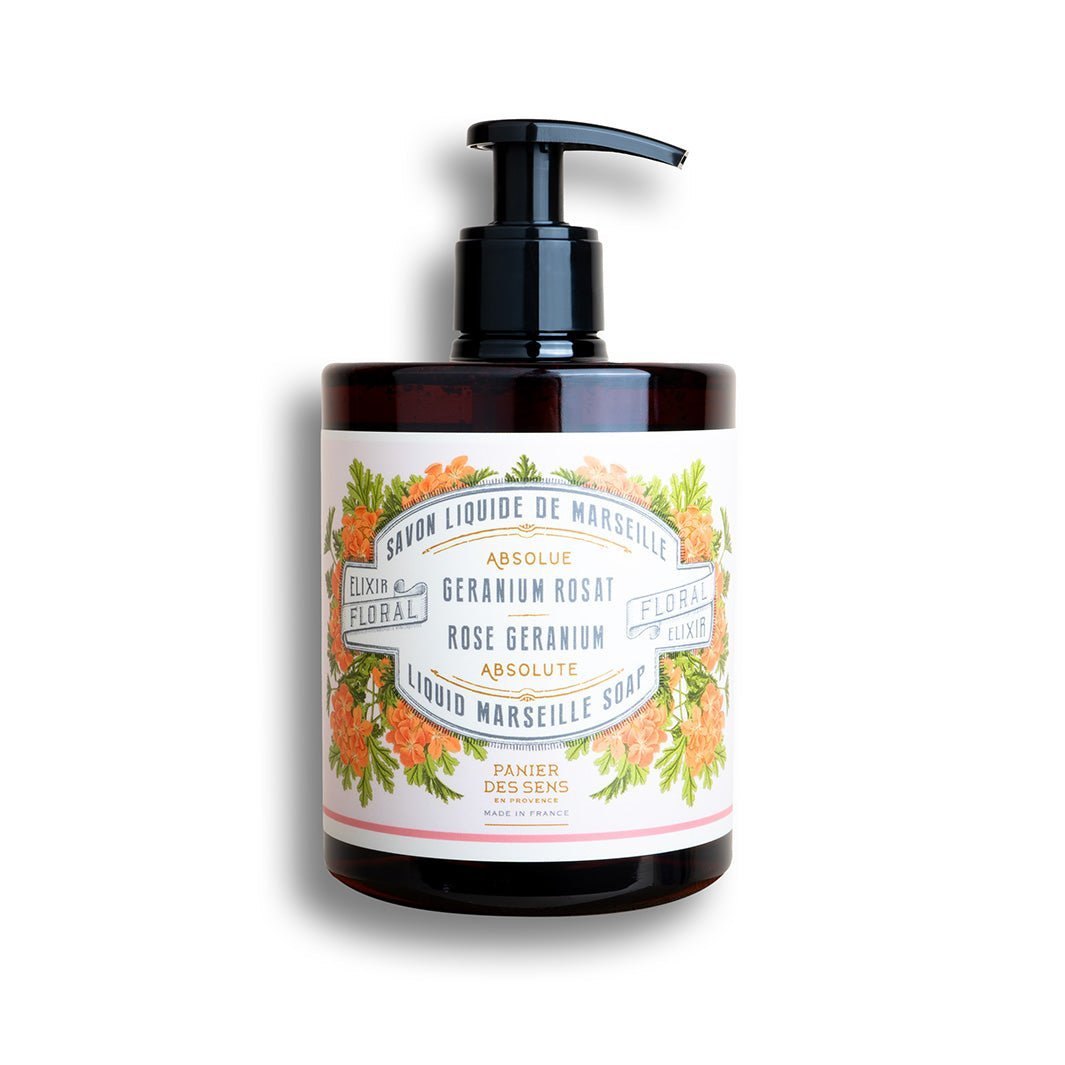 16,9 fl.oz. Rose Geranium Liquid Marseille soap