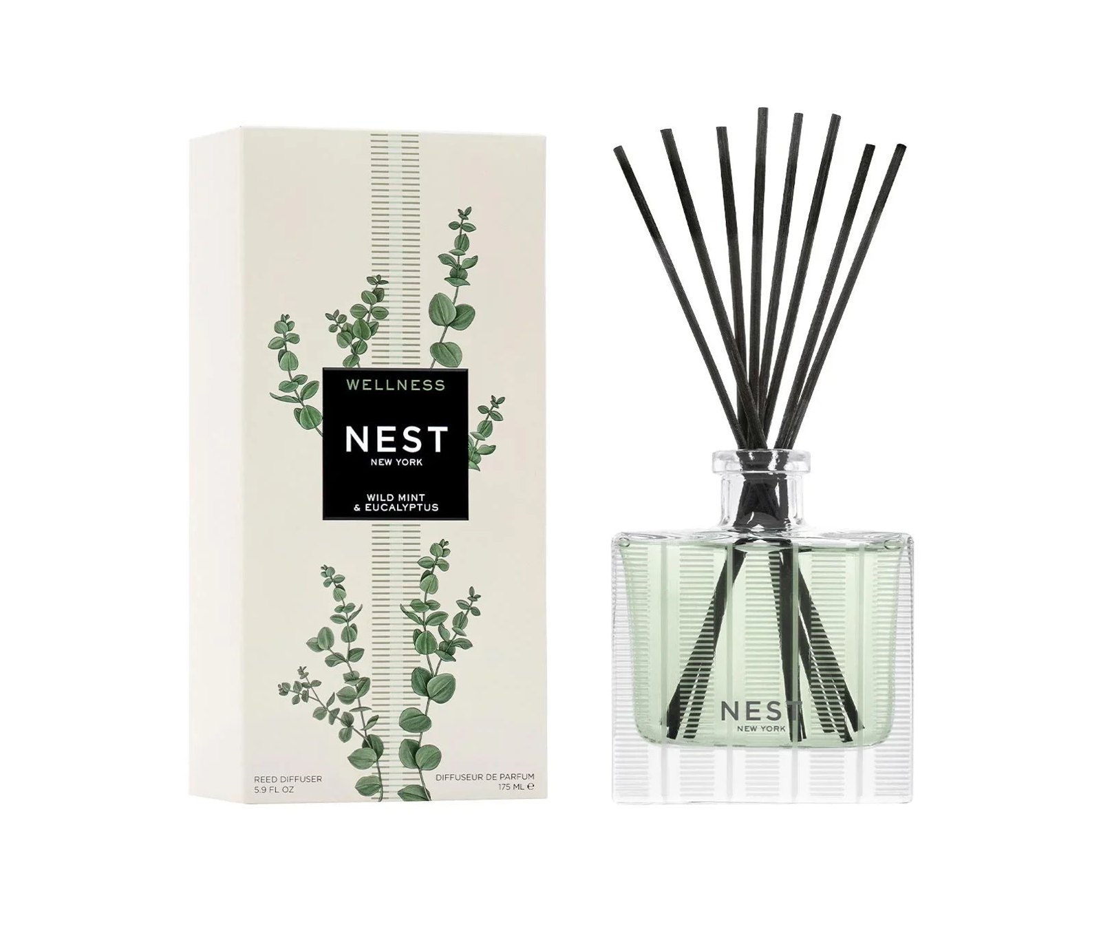 Reed Diffuser 5.9 fl.oz/175 ml - Wild Mint & Eucalyptus