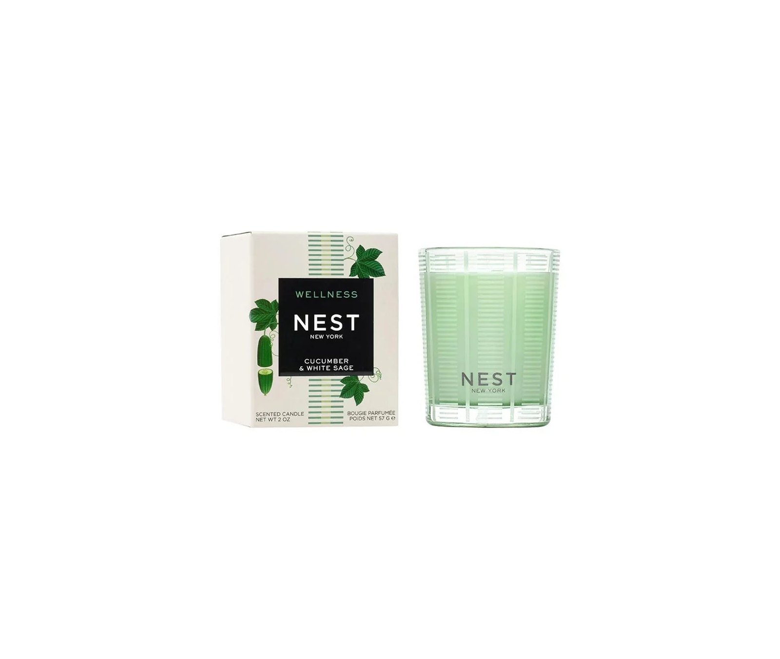 Votive Candle 2 oz - Cucumber & White Sage