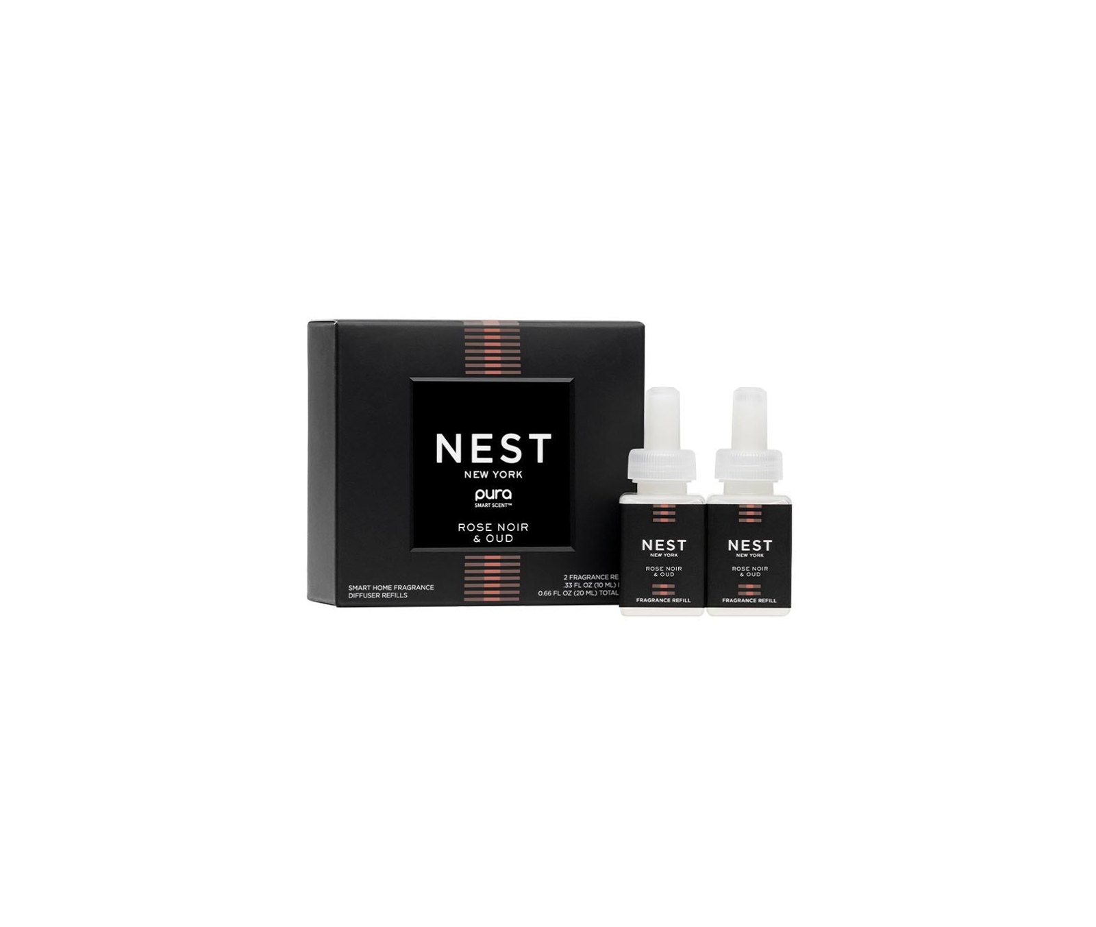 Pura Rose Noir & Oud Refills (Set of 2) 0.33 fl oz/19.5 ml