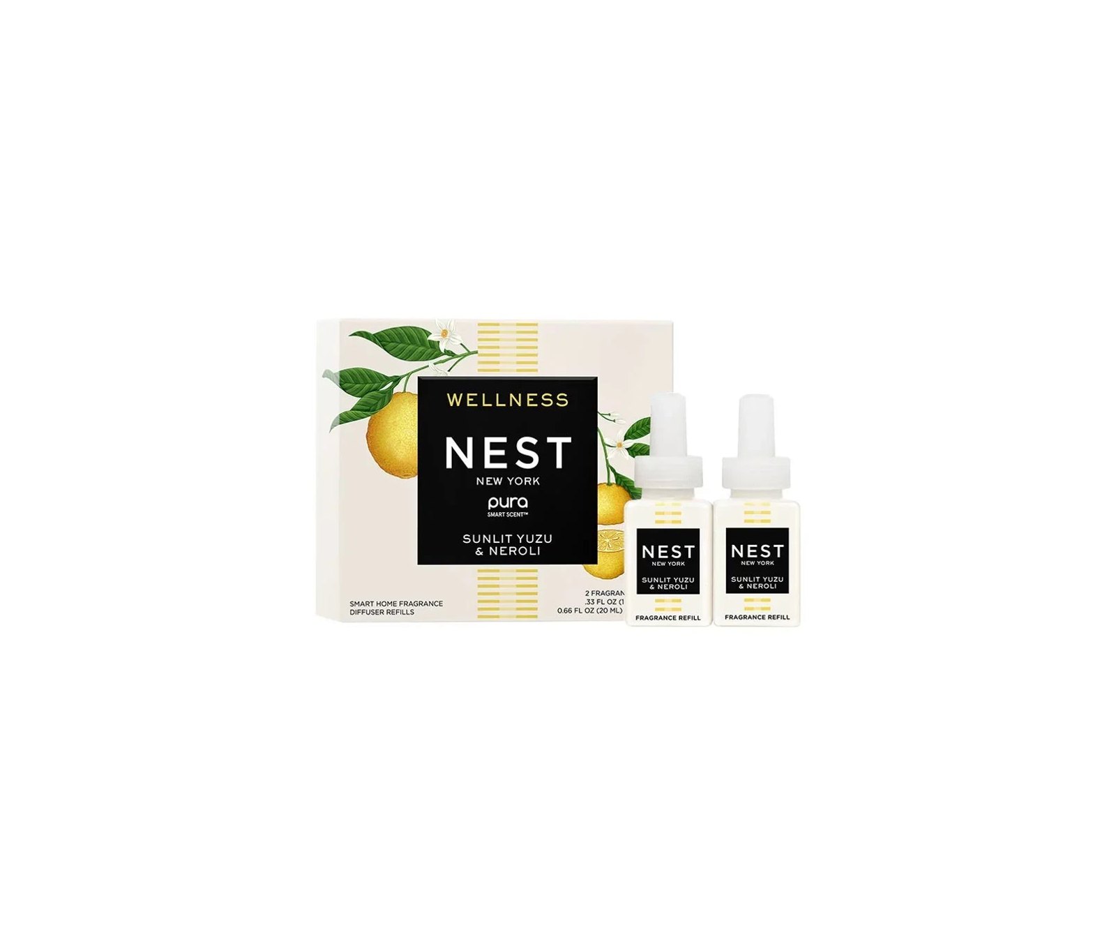 Pura Sunlit Yuzu & Neroli Refill (Set of 2) 0.33 fl oz/19.5 ml