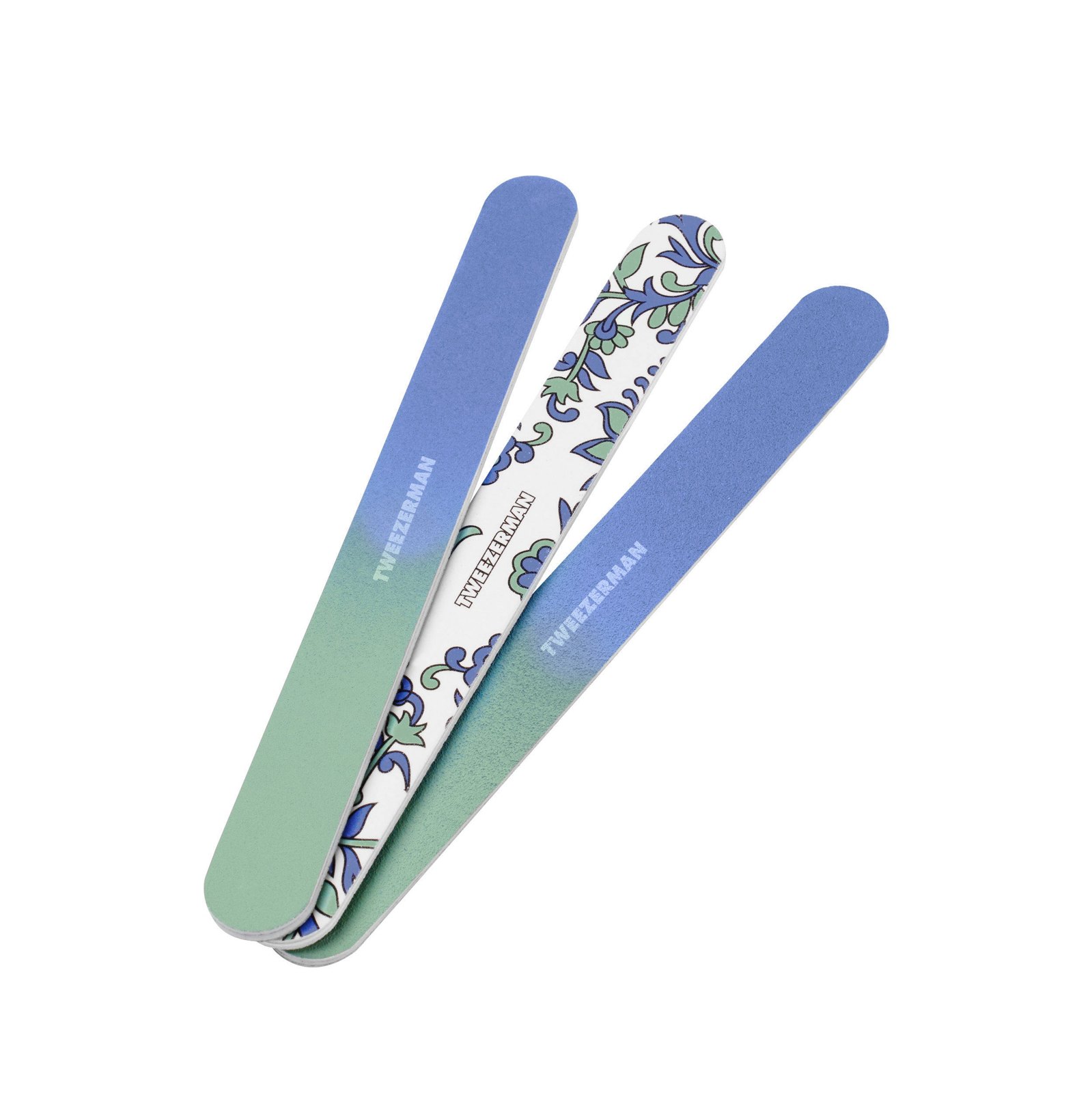 Blue & Green Paisley 7" Nail File 3 Pack