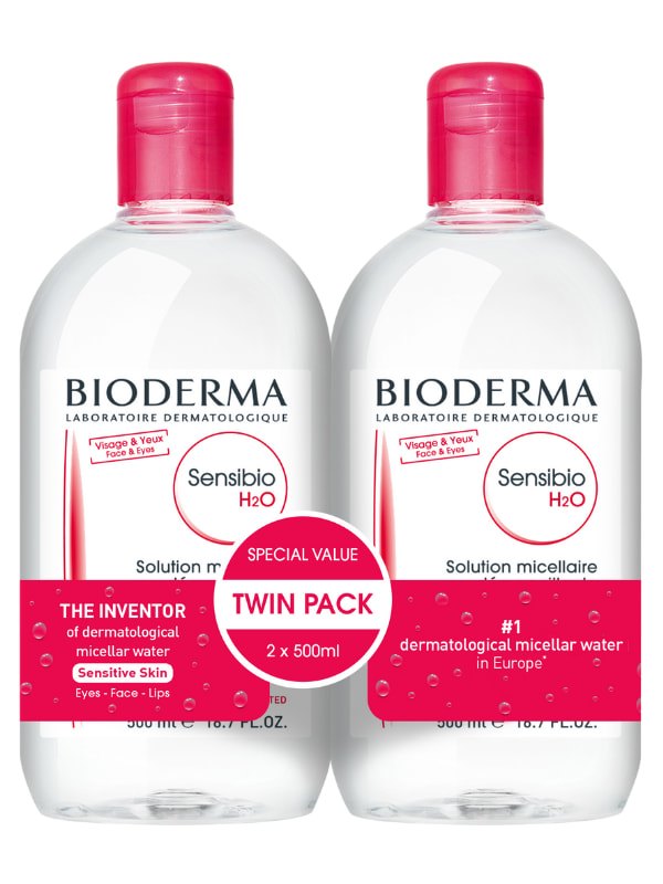 Bioderma Duo Sensibio H2O 2 x 16.9 fl.oz.