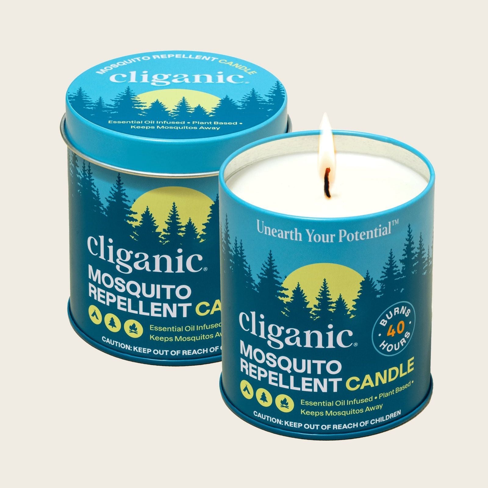 Cliganic Mosquito Repellent Candle - 9oz