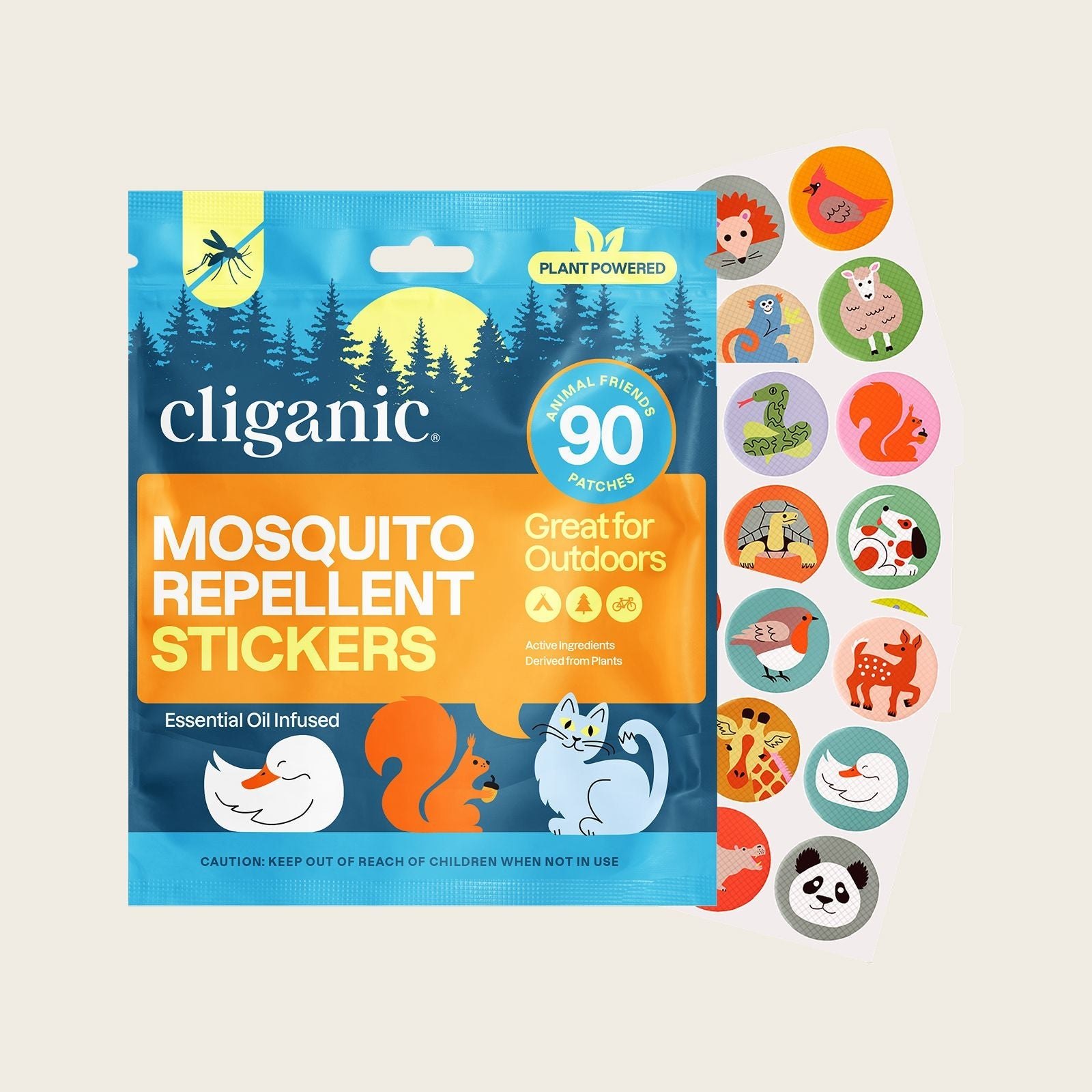 Mosquito Repellent Patches - Animal Patches for Kids