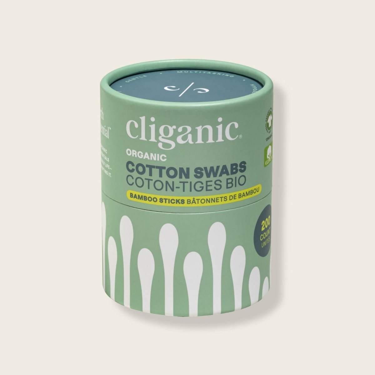 Organic Cotton Swabs - Bamboo Sticks 200 Count