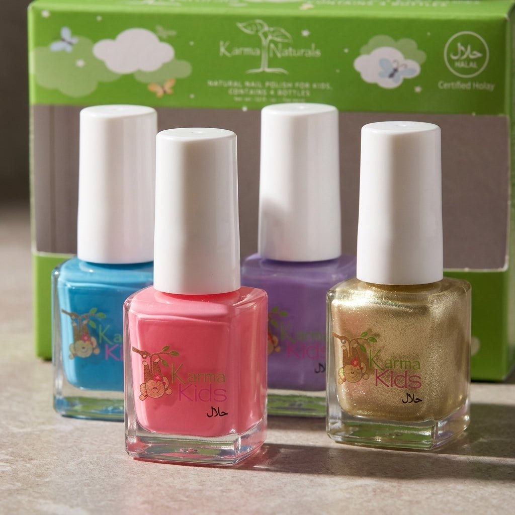 Karma Naturals Certified Halal Kids Nail Polish Set of 4