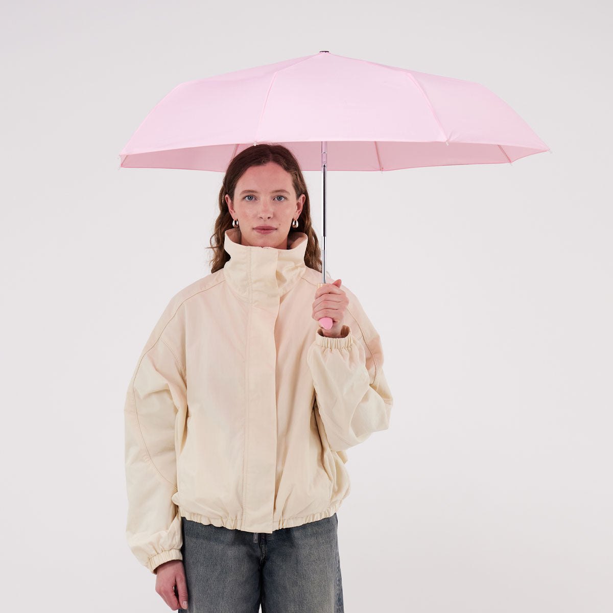 Powder Pink Compact Eco-Friendly Duckhead Umbrella