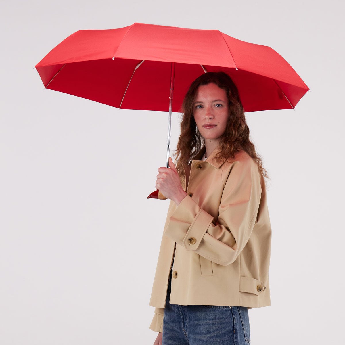 Red Compact Eco-Friendly Original Duckhead Umbrella