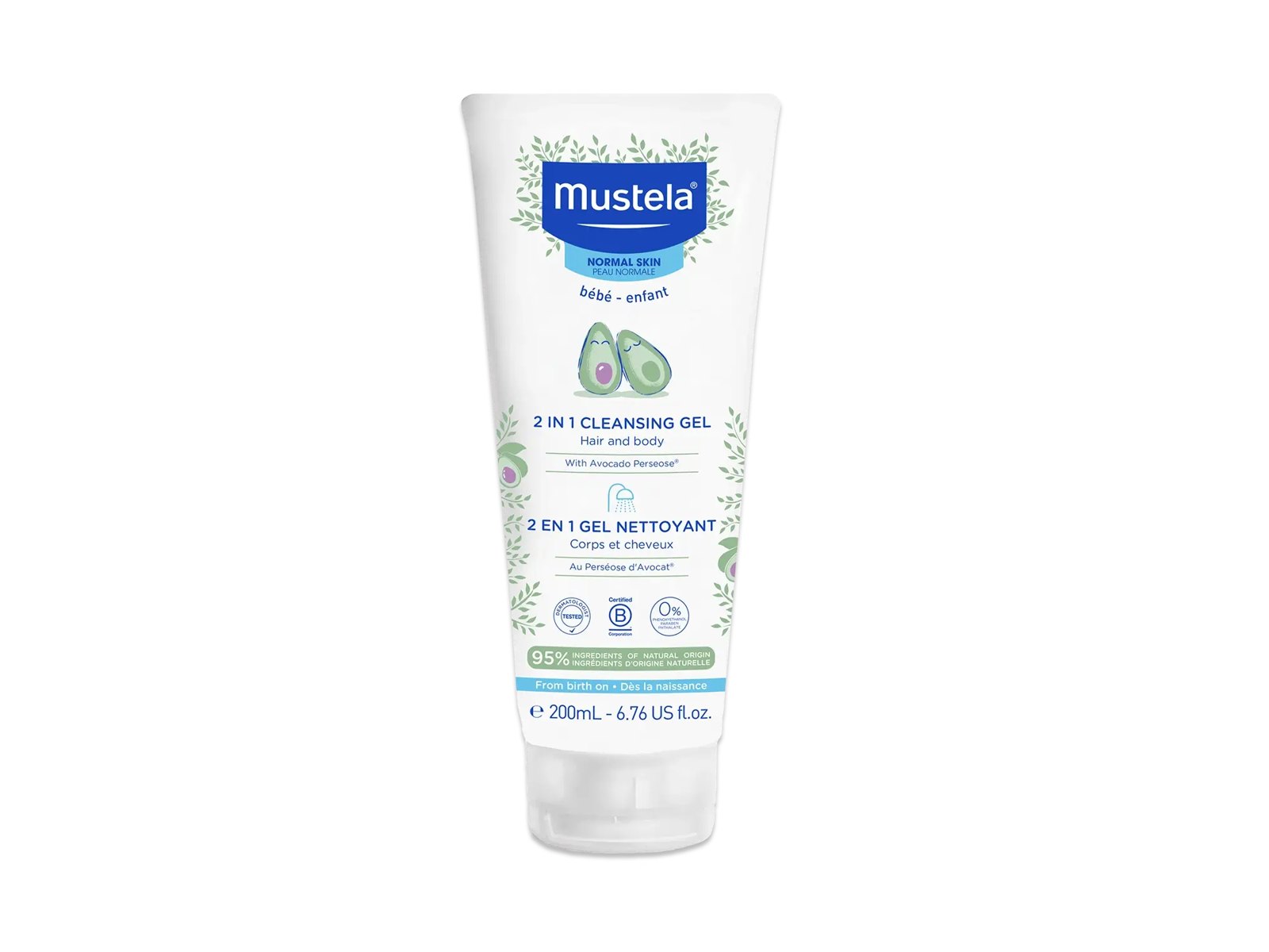 Mustela 2 In 1 Cleansing Gel 6.8oz