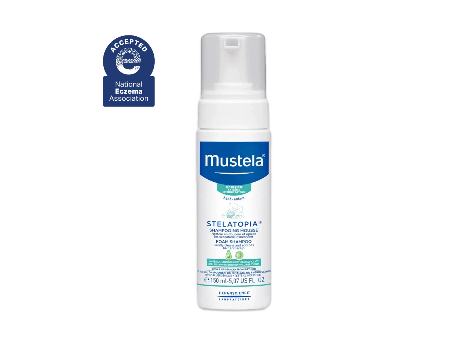 Mustela Stelatopia Foam Shampoo 5oz