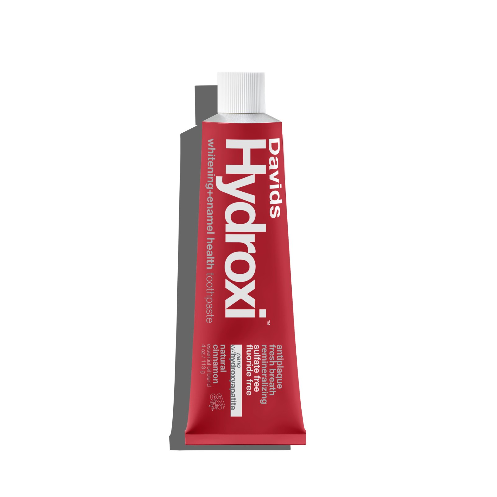 Davids Hydroxi™ whitening+enamel health nano hydroxyapatite premium toothpaste / cinnamon