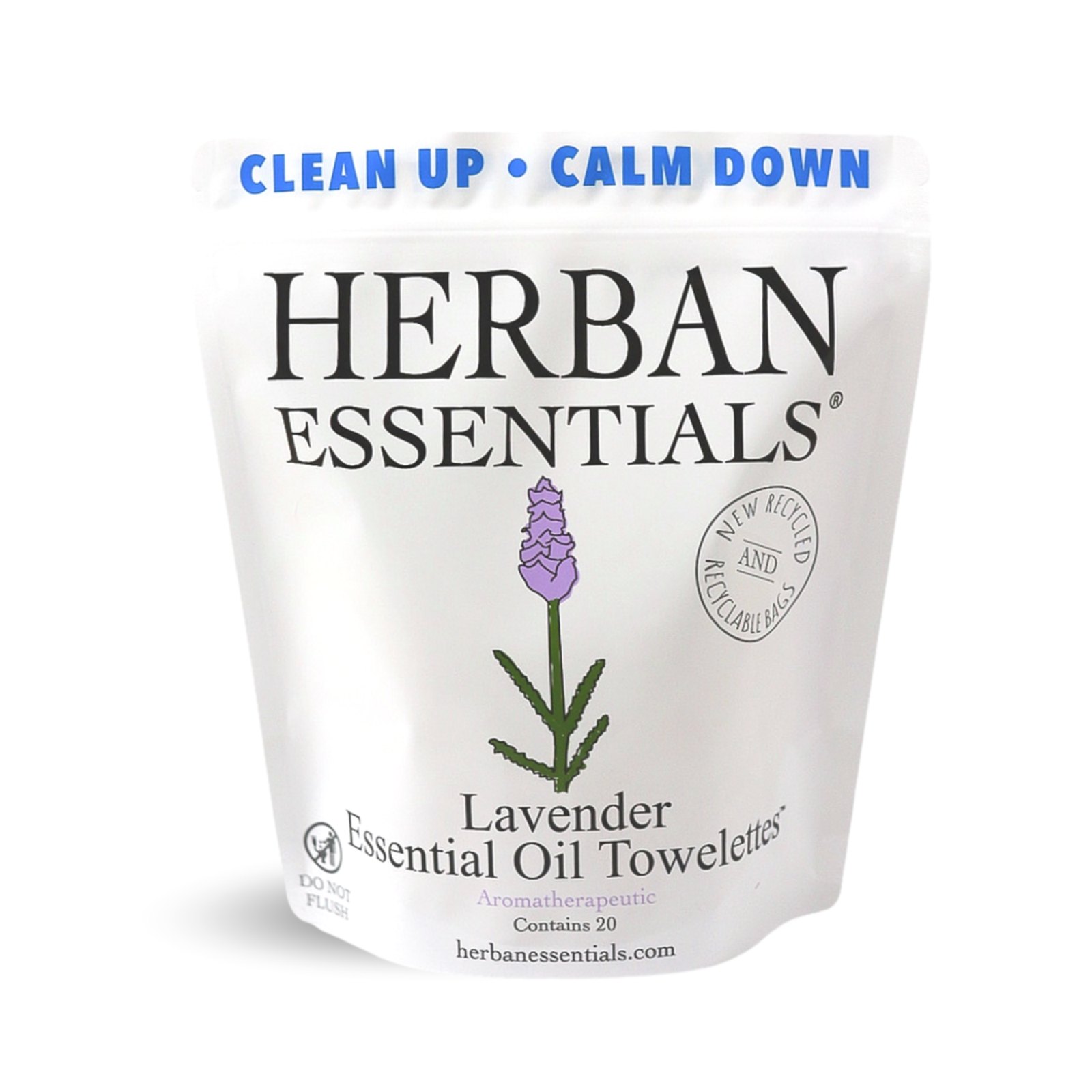 Lavender Towelettes - 20 Individual Essential Oil Wipes