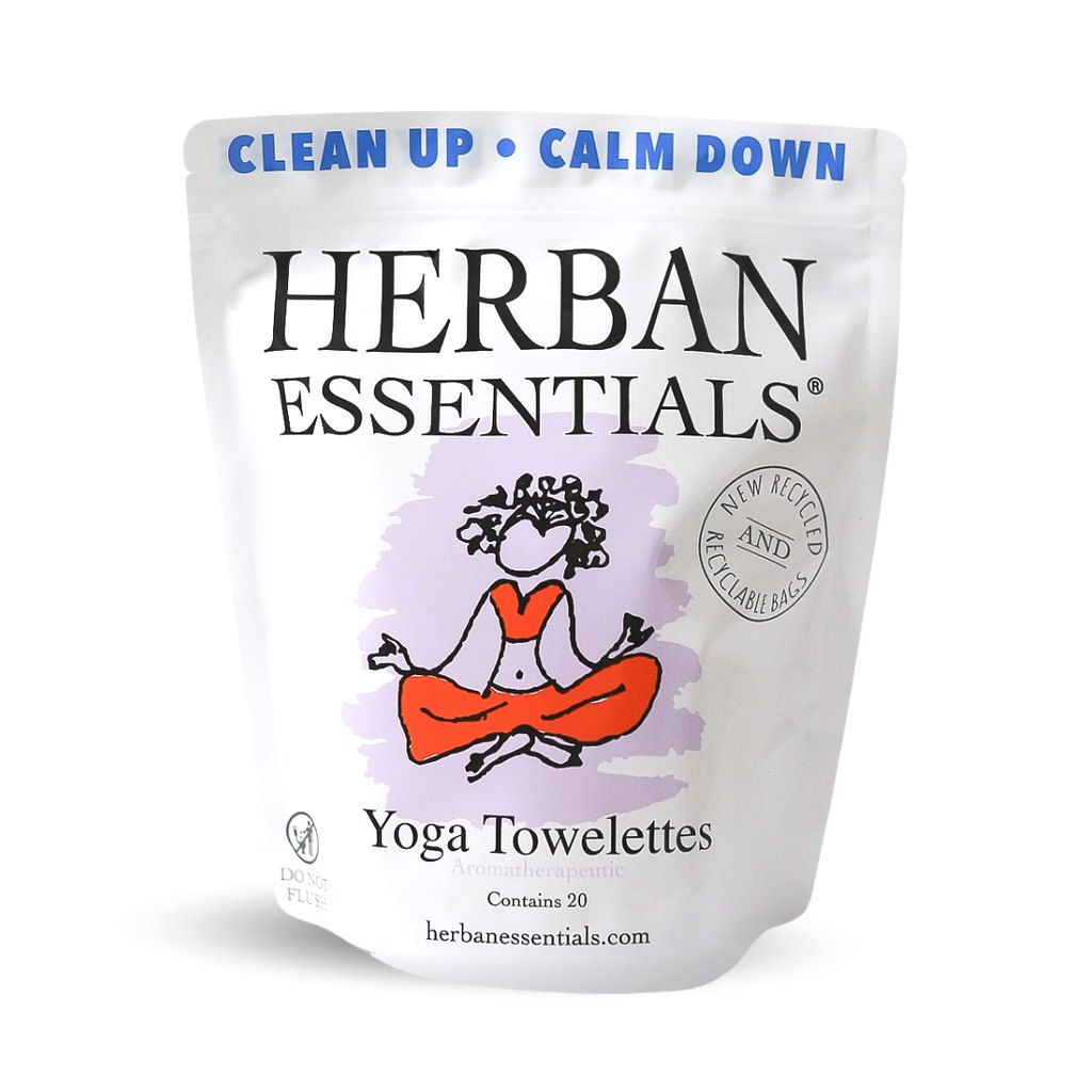 Yoga Towelettes - 20 Individual Essential Oil Wipes