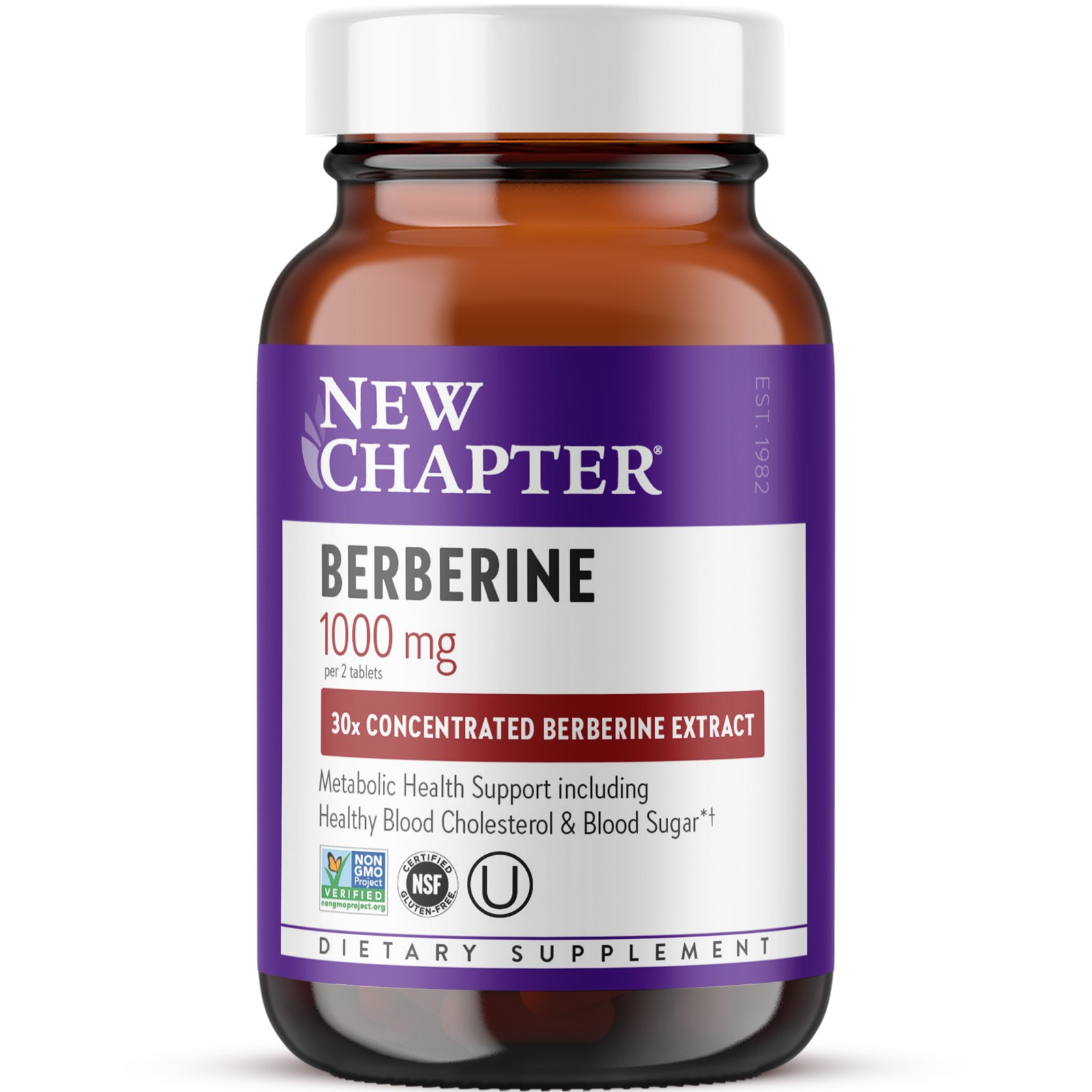 Berberine Supplement, 1000 mg, 60 Tablets