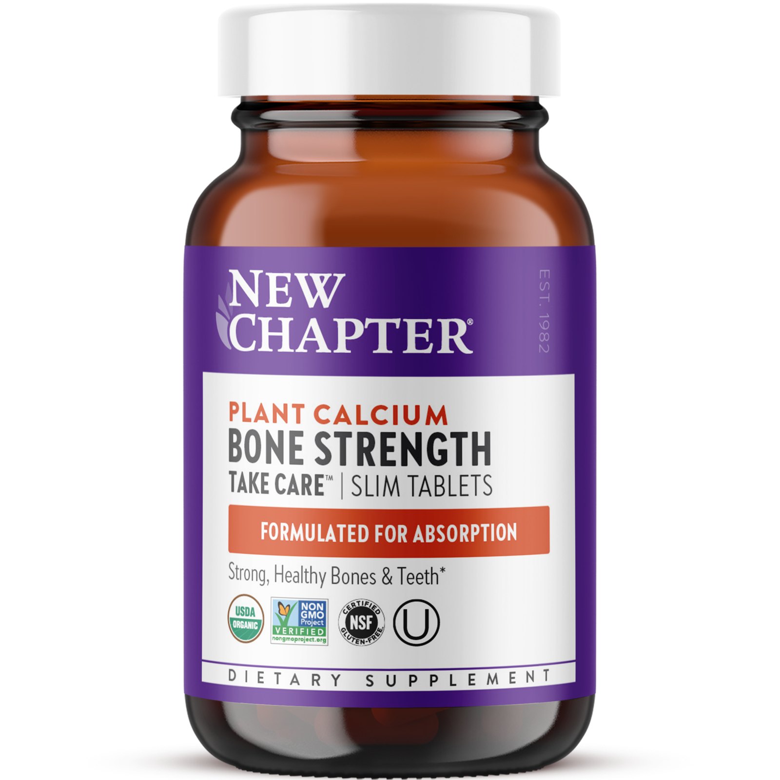 Bone Strength Take Care, Organic Plant Calcium, 60t