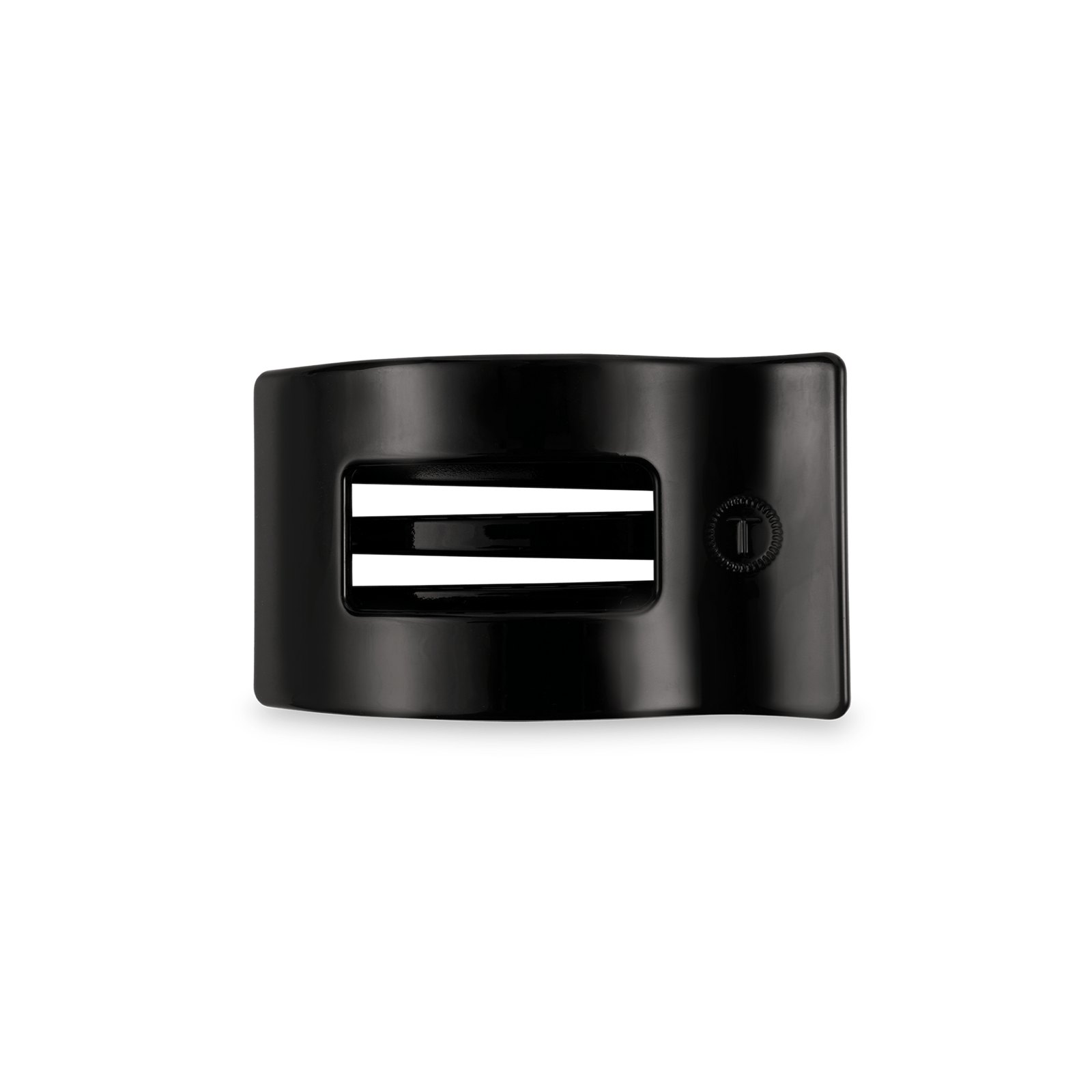 Flat Rectangle Hair Clip \| Small \| Jet Black