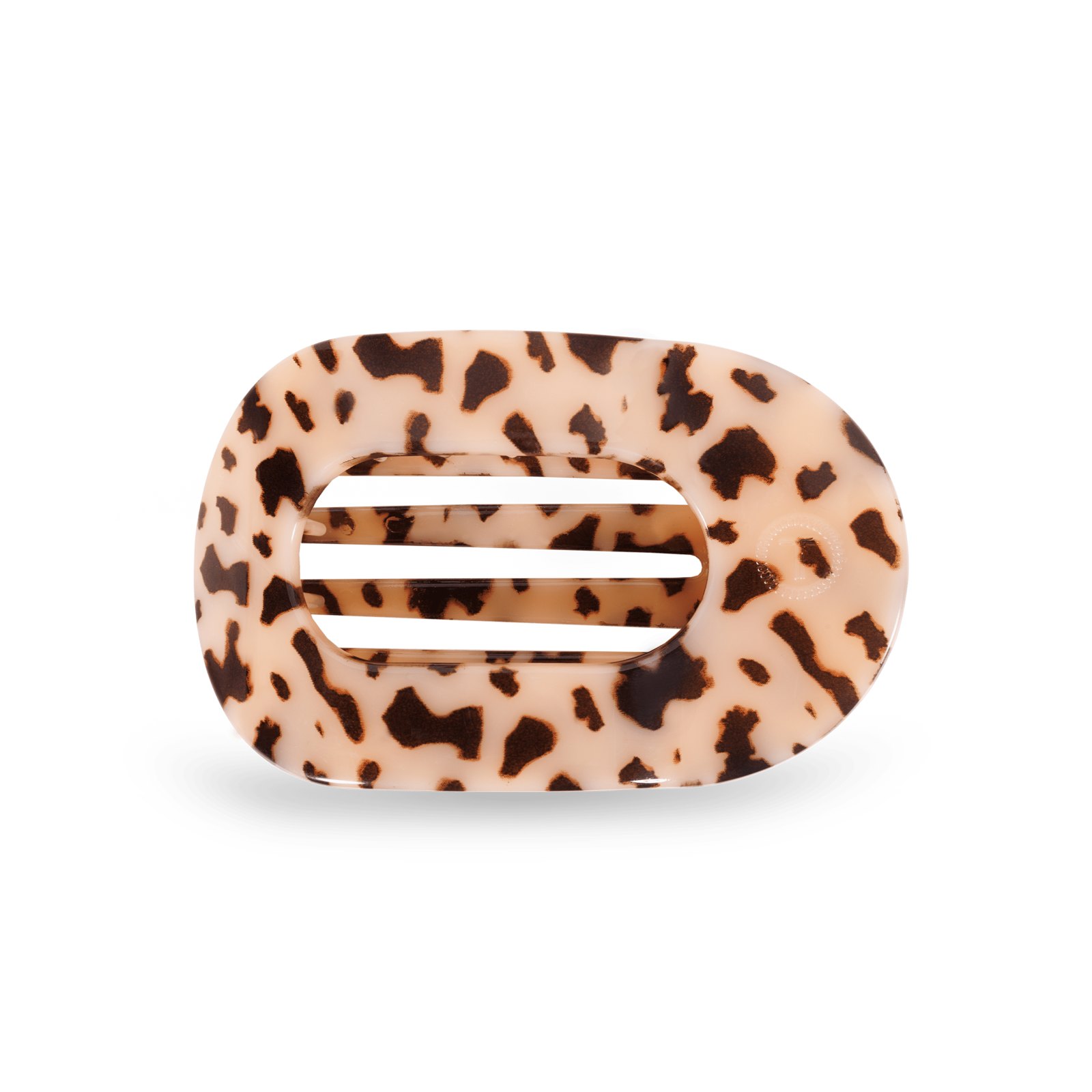 Round Flat Hair Clip \| Medium \| Blonde Tortoise
