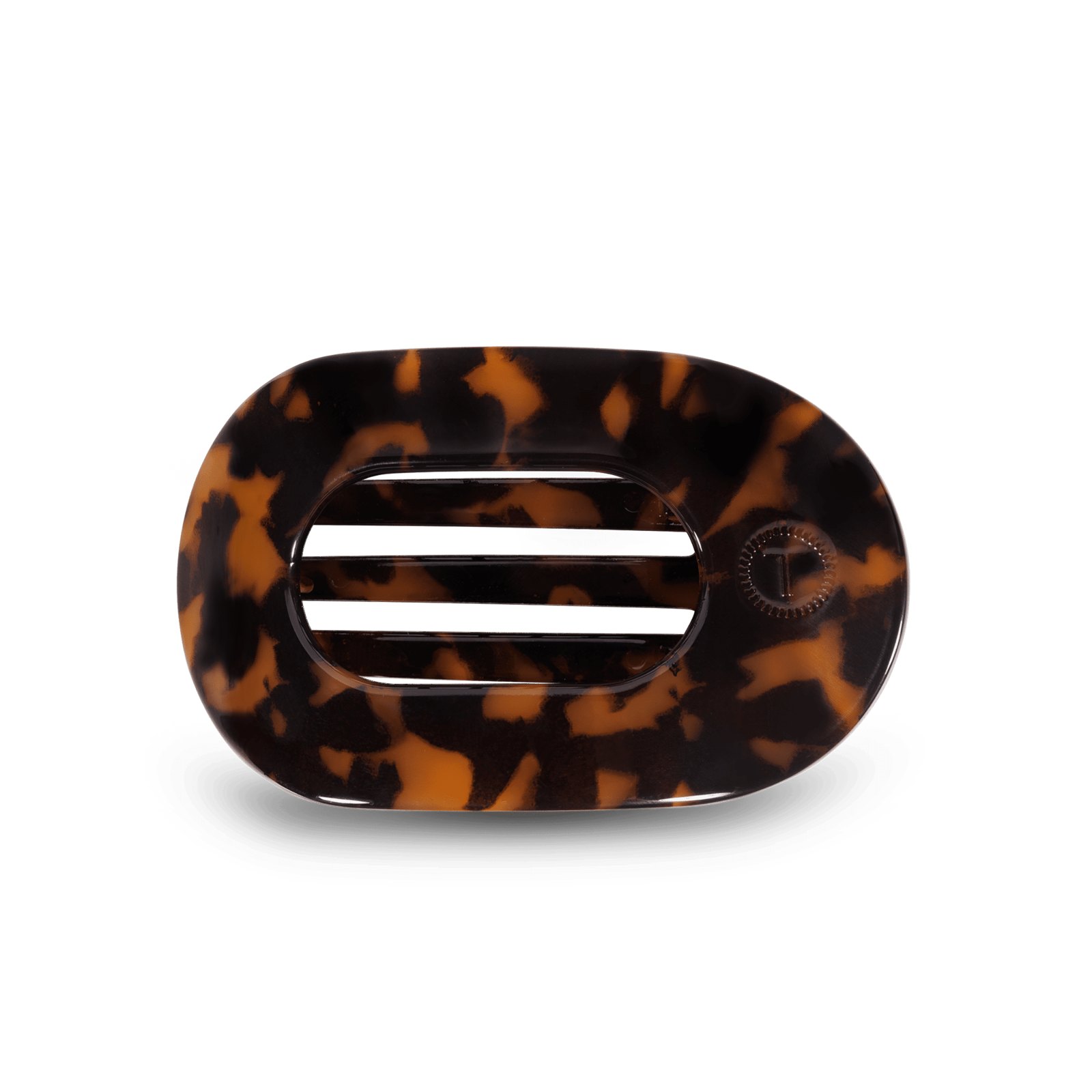Round Flat Hair Clip \| Medium \| Tortoise