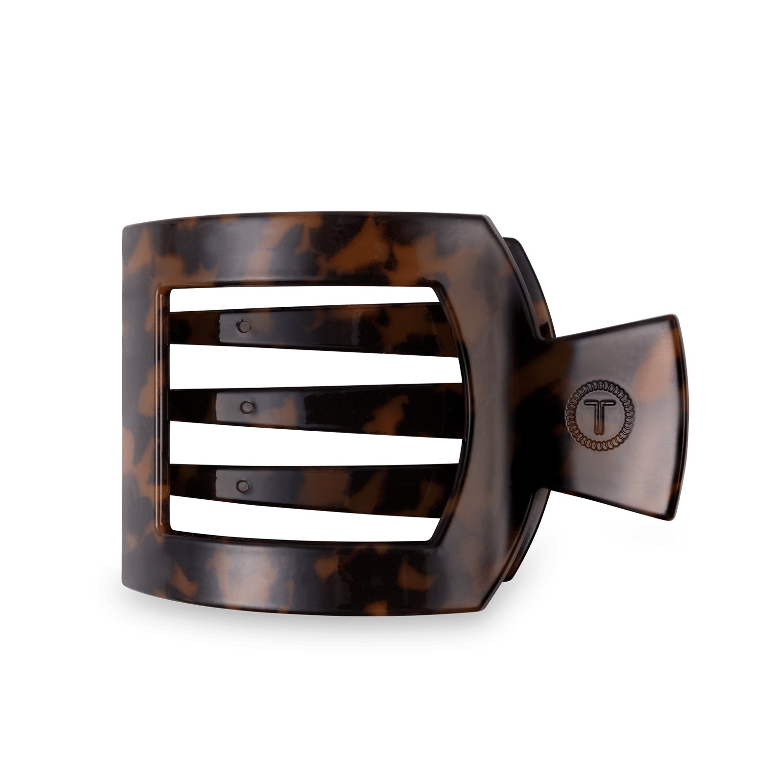 Square Flat Hair Clip \| Large \| Tortoise