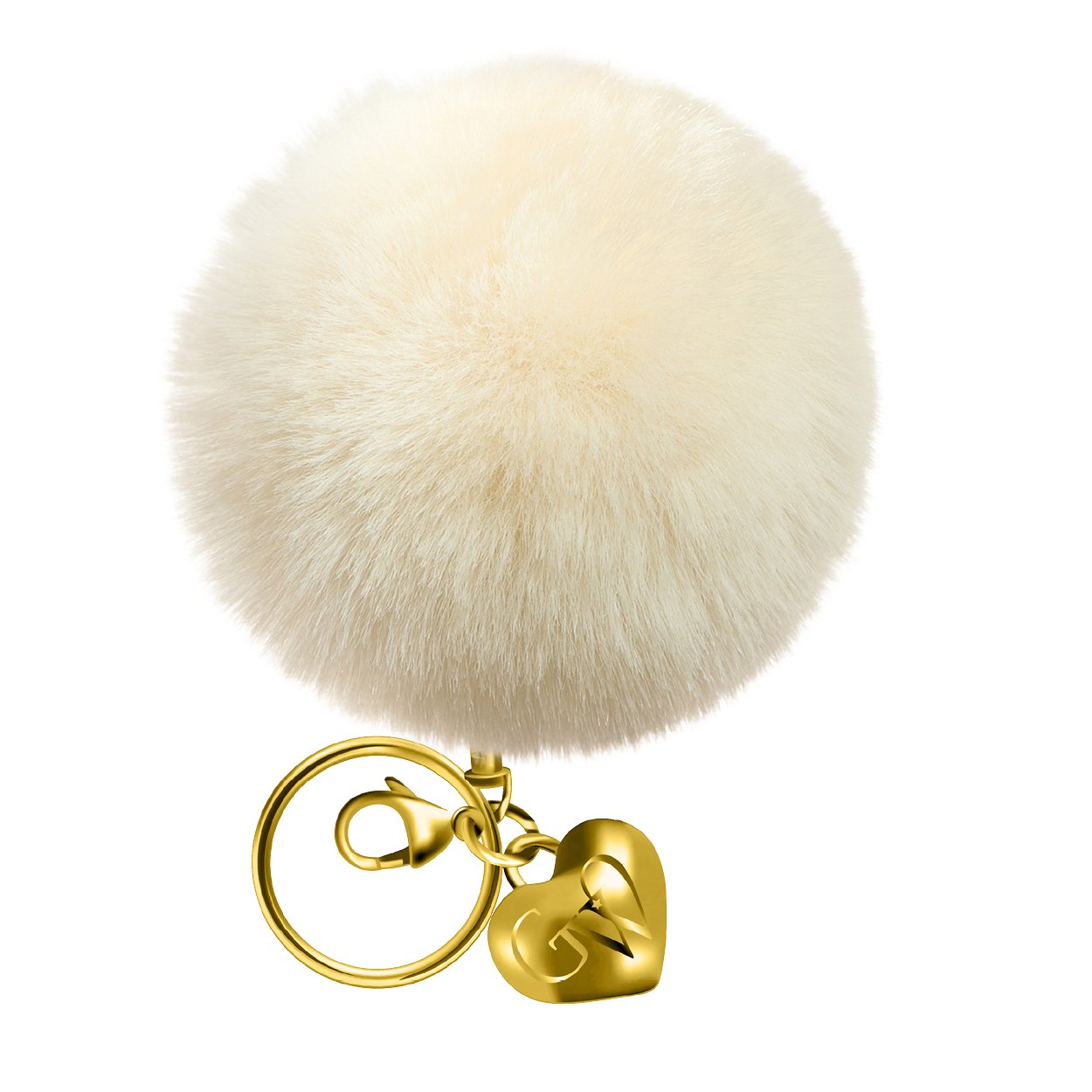 Toasted Marshmallow Heart of Gold Charm & Poof