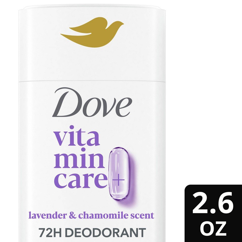 Dove VitaminCare+ Deodorant Stick, Lavender & Chamomile Scent, 74g