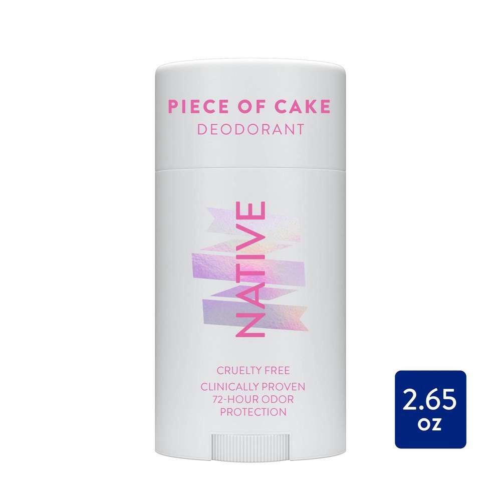 Native Aluminum Free Deodorant Stick, Piece of Cake, 2.65oz