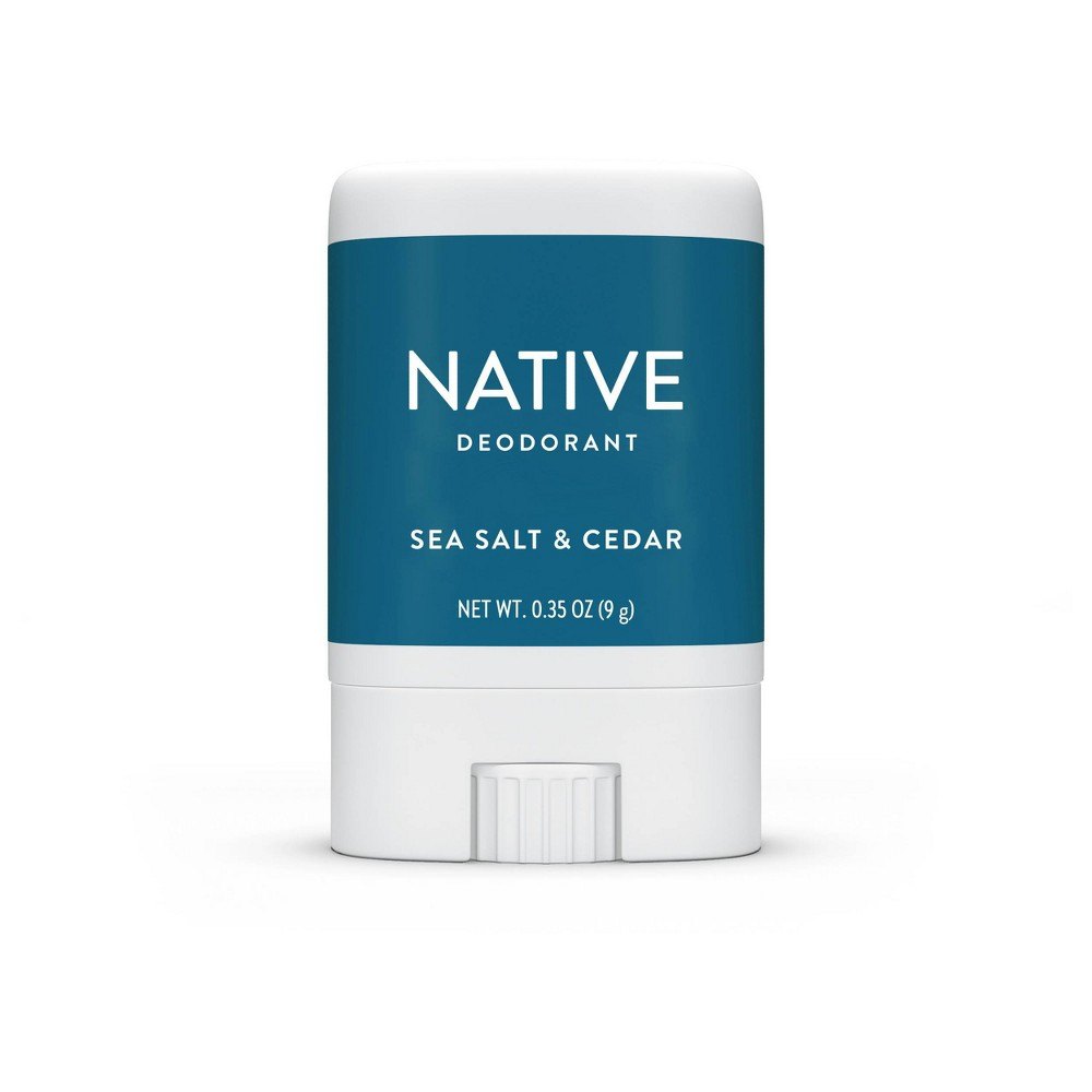 Native Deodorant, Sea Salt & Cedar, Travel Size, 0.35oz
