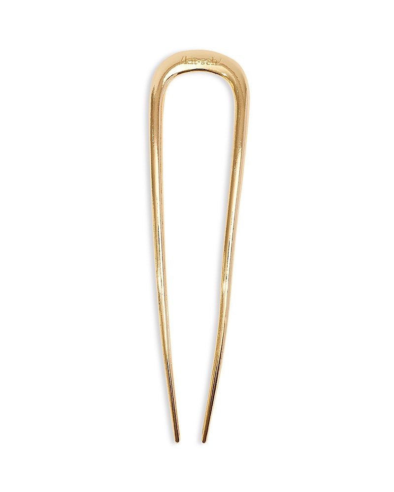 Metal French Hair Pin - Gold