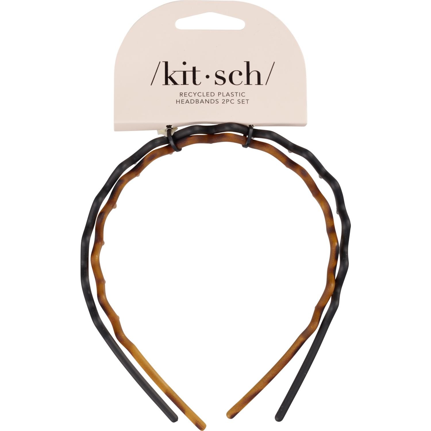 Zig Zag Headband 2pc - Black & Tort