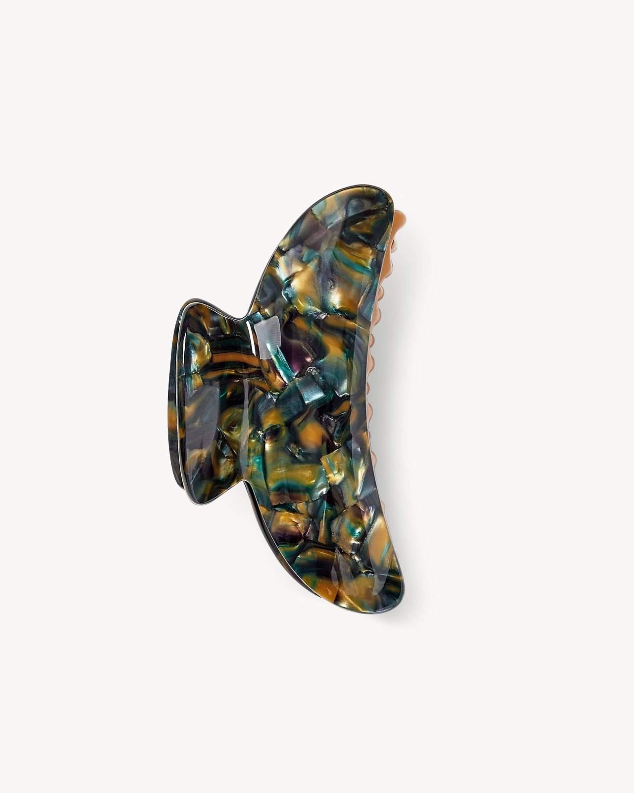 Grande Heirloom Claw in Green Tortoise