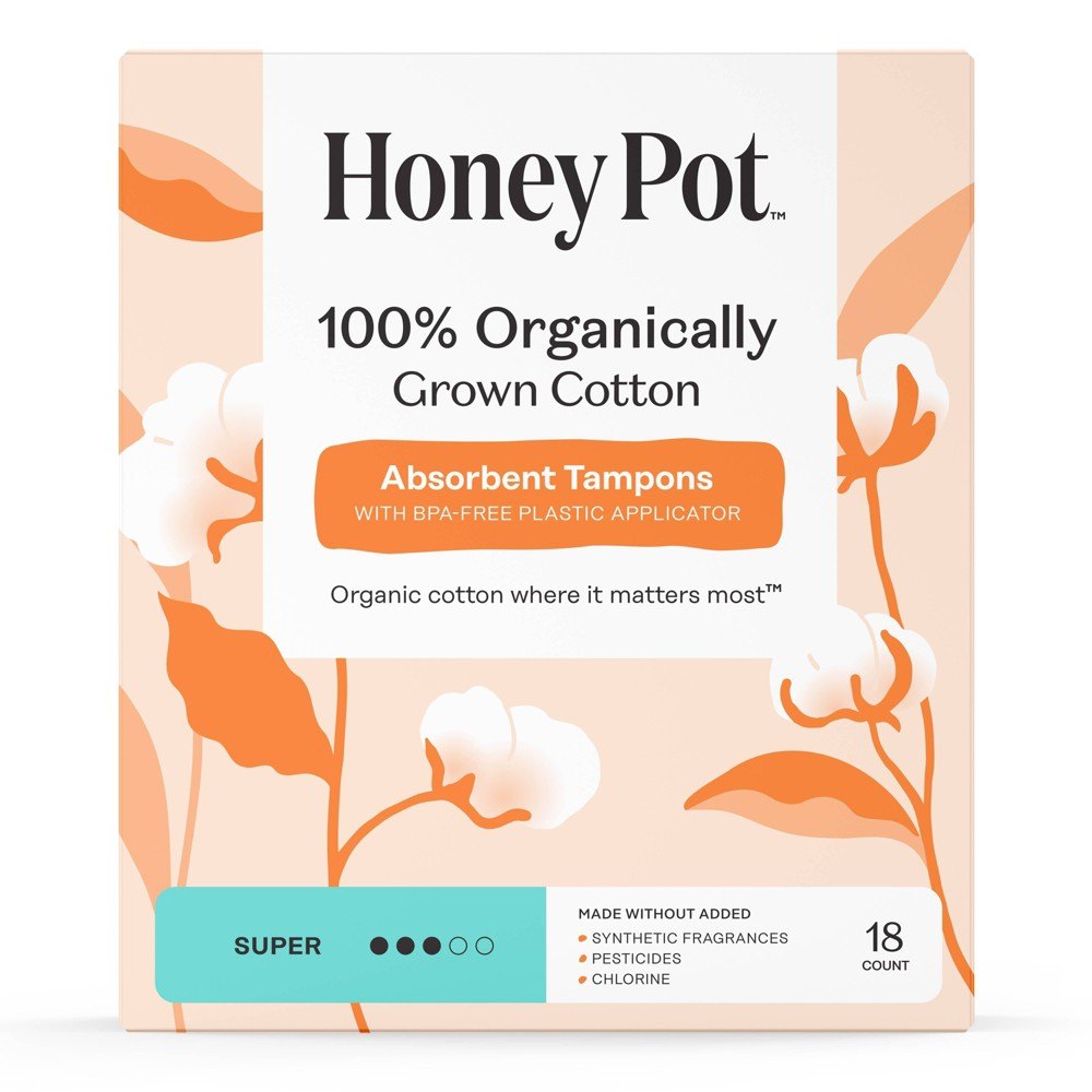 Organic Super Tampons 18 ct