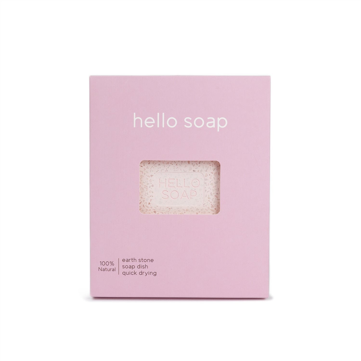 Kalastyle Home "Hello Soap" Pink Diatomite Soap Dish