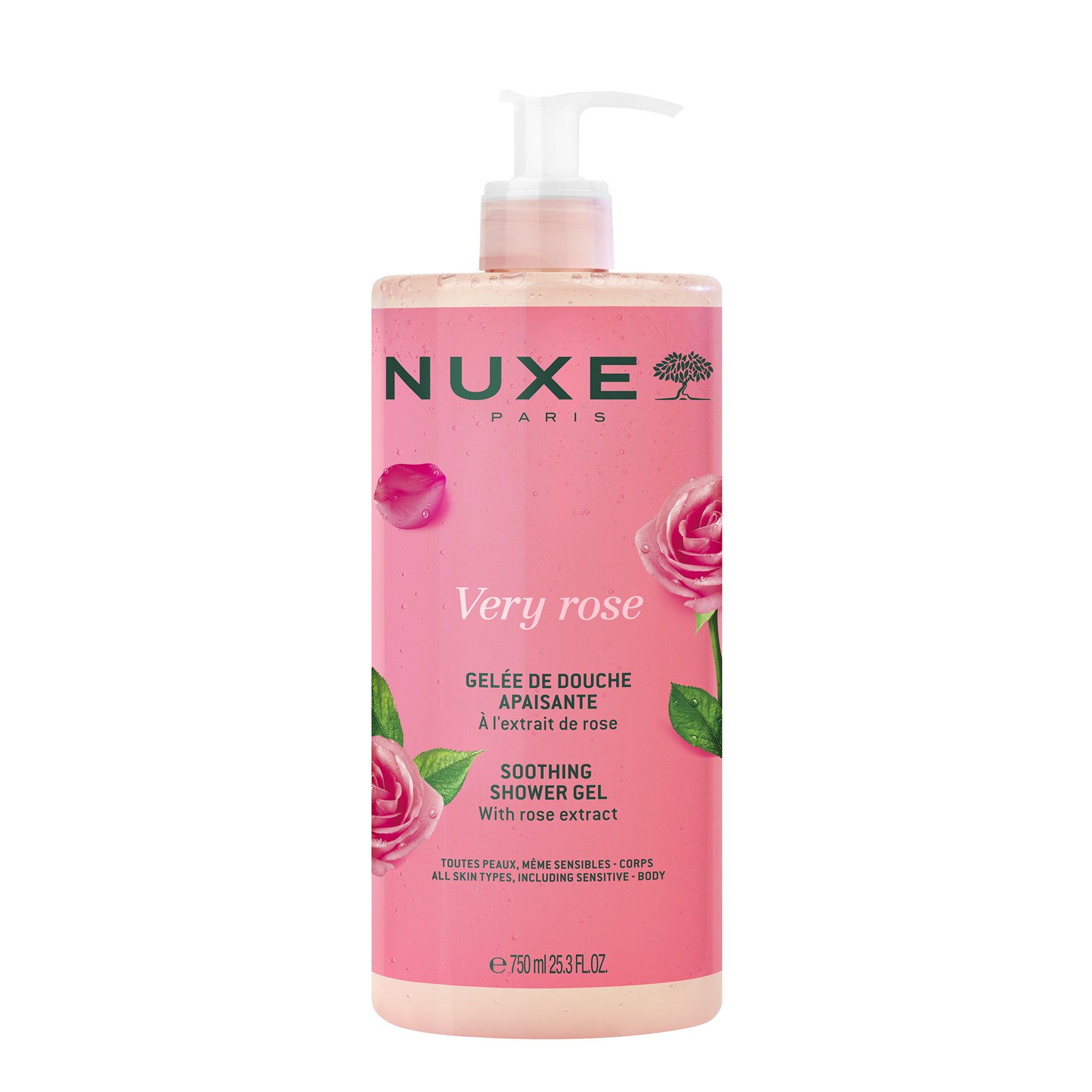NUXE Very Rose Soothing Shower Gel 25.3 fl.oz.