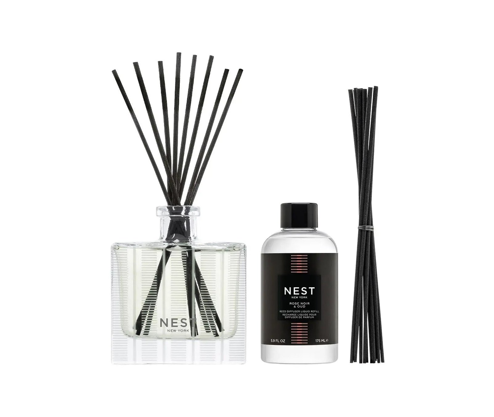 Reed Diffuser Refill 5.9 fl.oz/175 ml - Rose Noir And Oud
