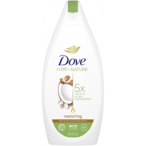 Dove Care By Nature - Restoring With Coconut Oil & Almond Extract 400ml (6 Pcs)