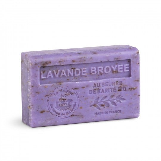 Shea Butter Soap 125g/4.40oz - EXFOLIATING LAVENDE