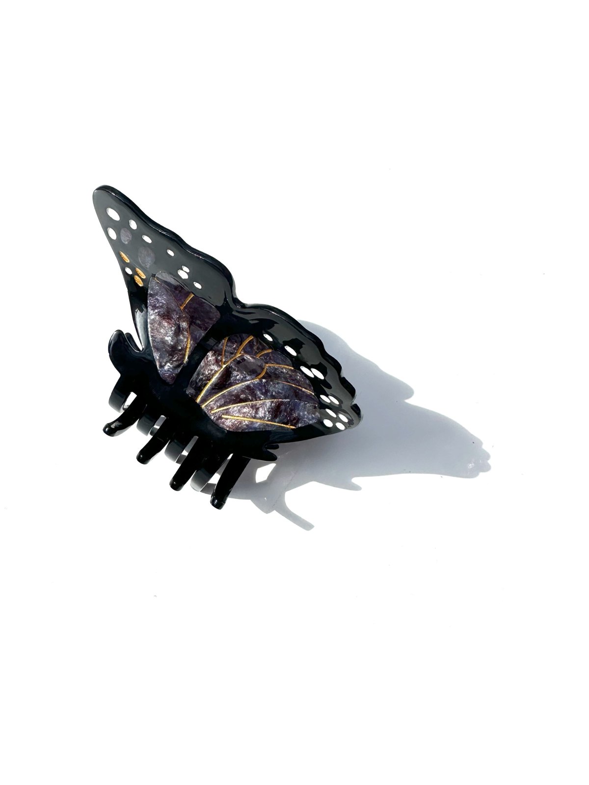 Hand-painted Limited Edition Monarch Butterfly Claw Hair Clip \| Eco-Friendly