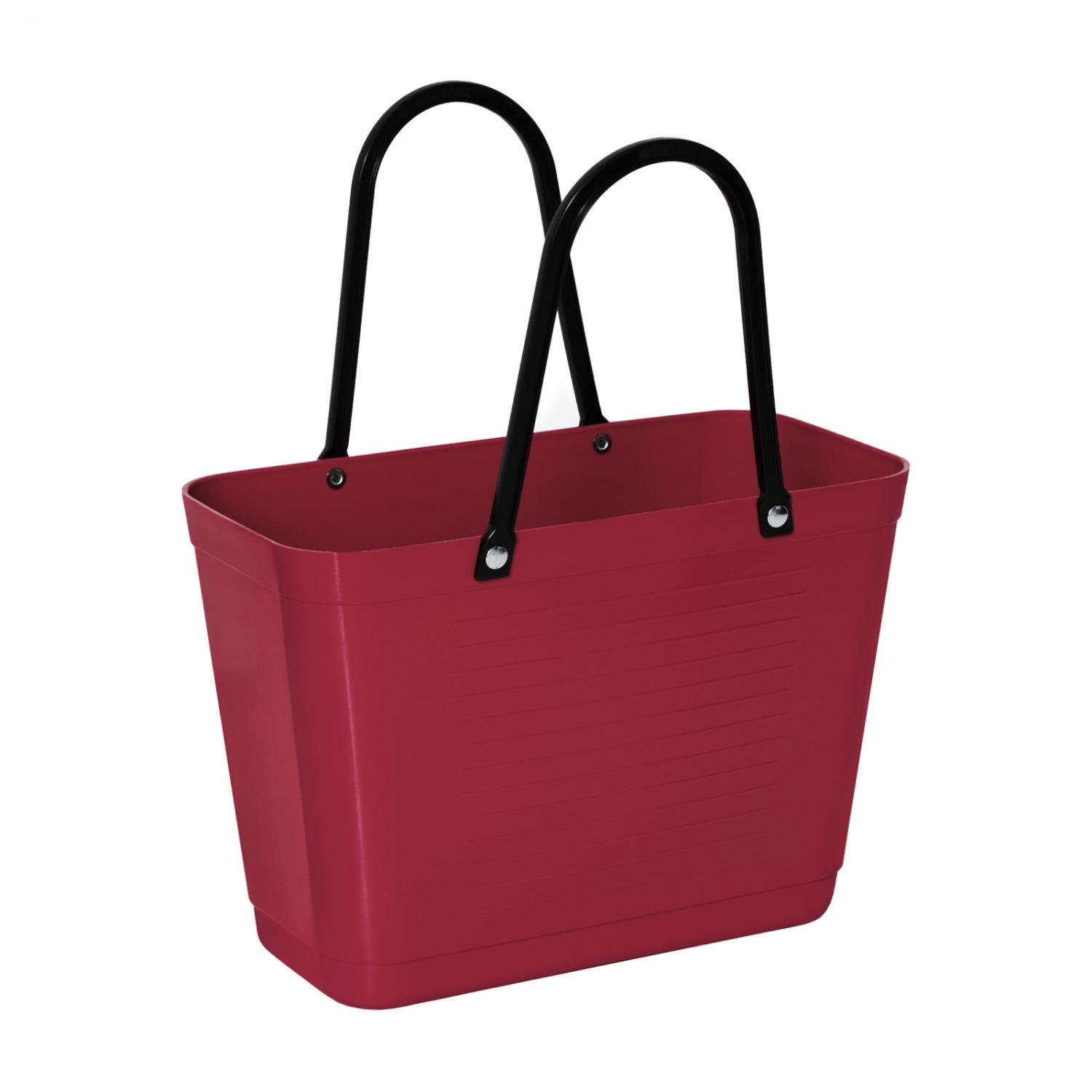 Hinza Bag, Green Plastic - Maroon