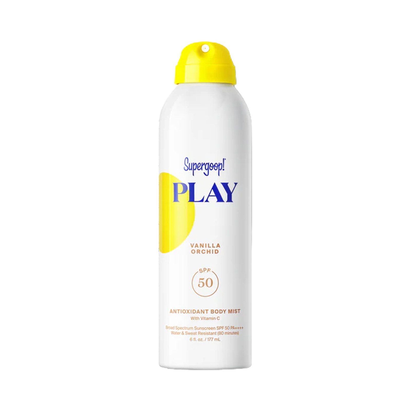 PLAY Antioxidant Body Mist SPF 50 with Vitamin C - Vanilla Orchid 6 oz NEW