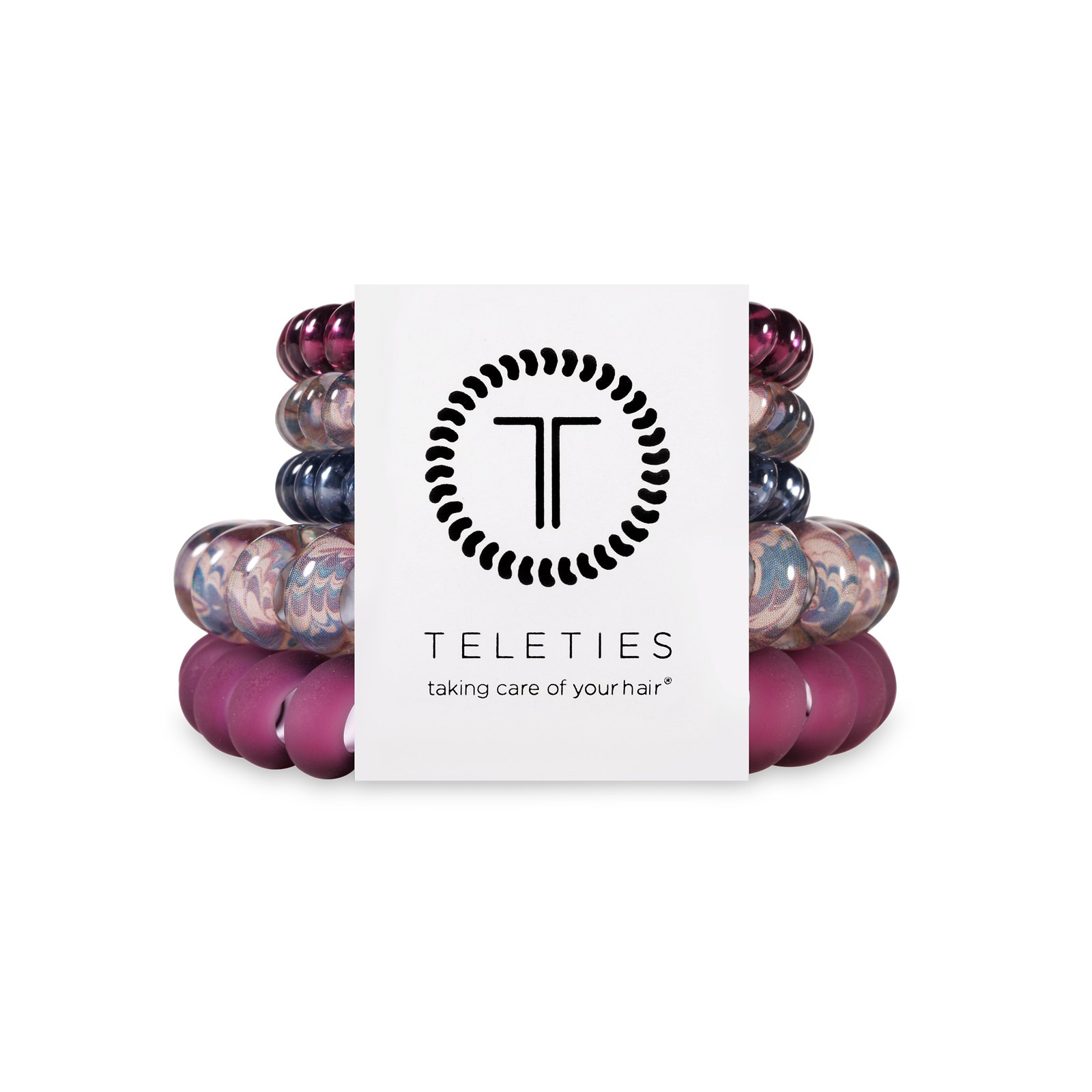 Spiral Hair Coils \| Mix Pack \| Purple Haze Hair Ties