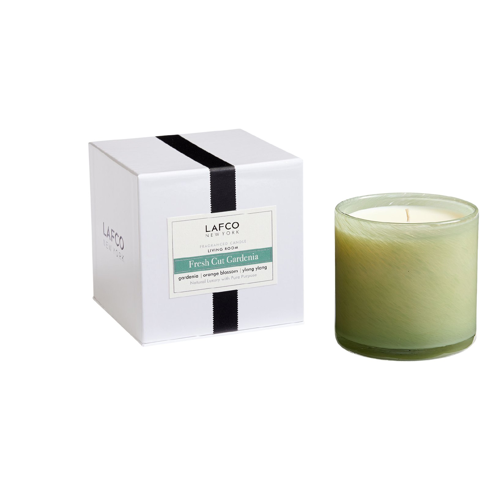 15.5oz Fresh Cut Gardenia Signature Candle Living