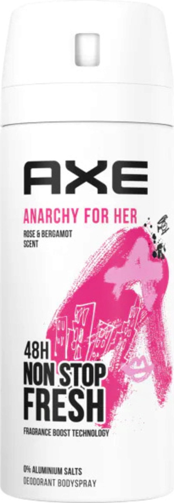 Axe Anarchy For Her Deodorant Body Spray For Women, Rose Bergamot Scent, 5 fl oz