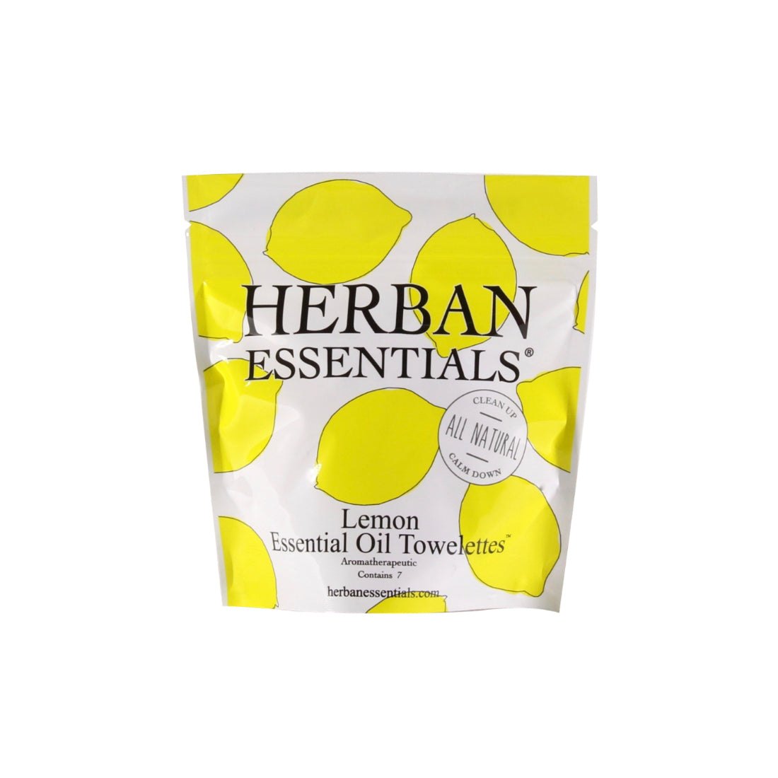 Lemon Towelettes - 7 Individual Essential Oil Wipes