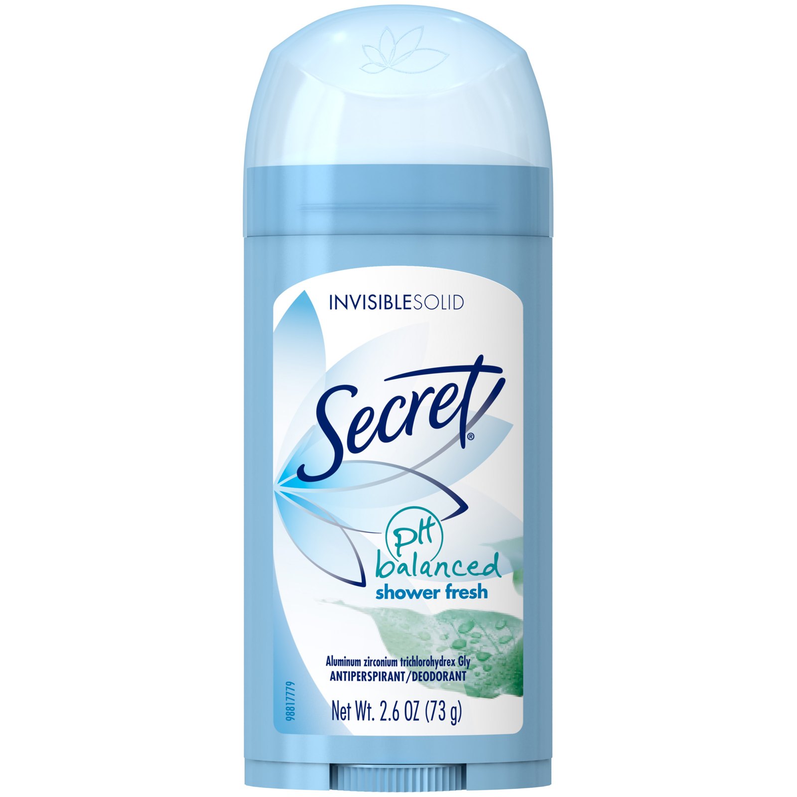 Secret Invisible Solid Antiperspirant Deodorant, Shower Fresh, 2.6 oz