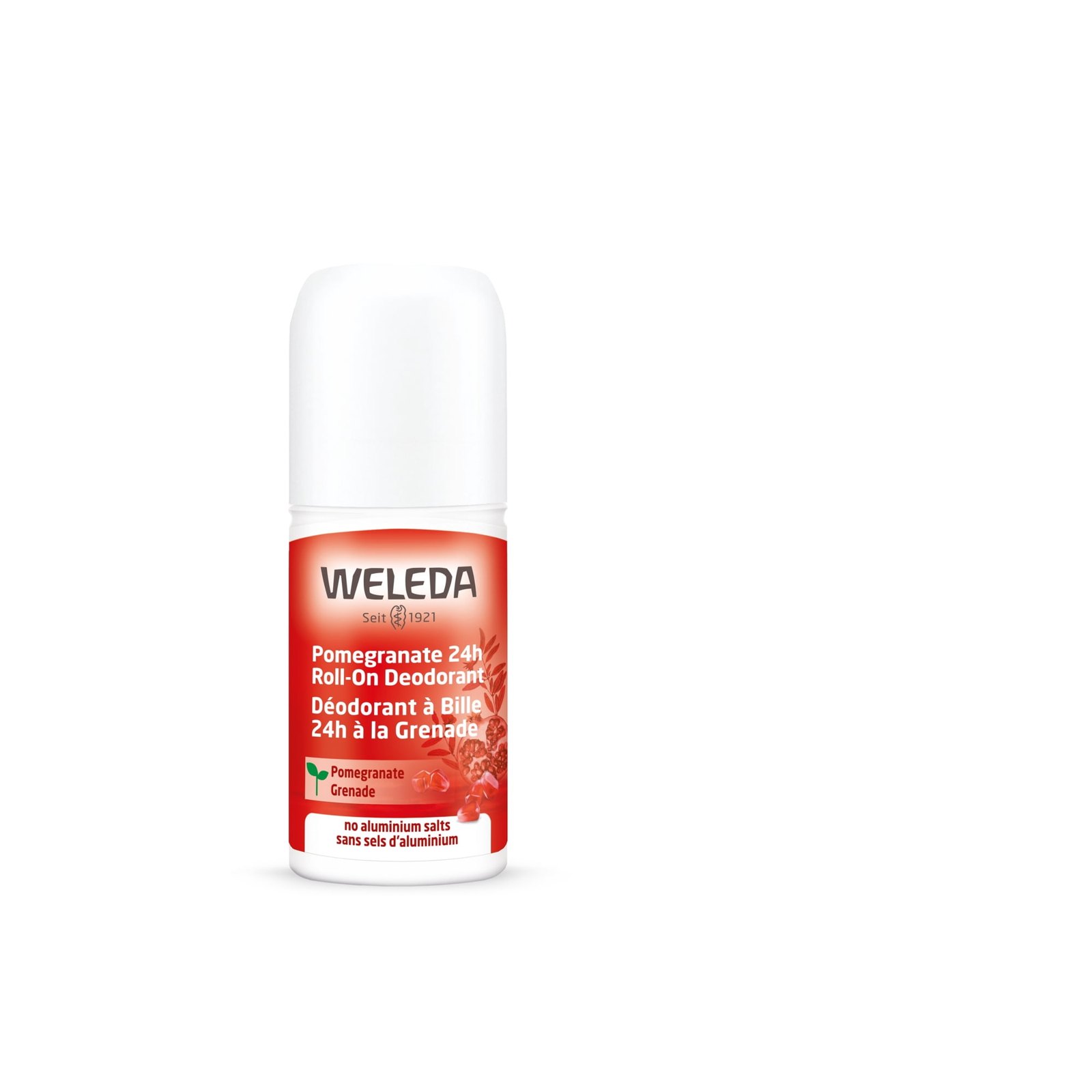 Weleda Pomegranate 24h Roll-On Deodorant, 1.7 fl oz